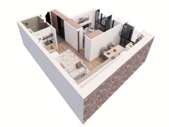 Apartament 2 camere, 69.32mp construiti, etajul 1-2