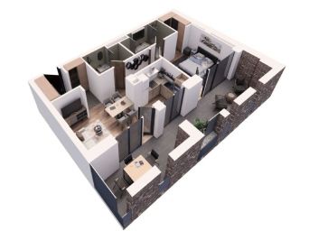 Apartament 2 camere 69.48mp + terasa 33.96mp