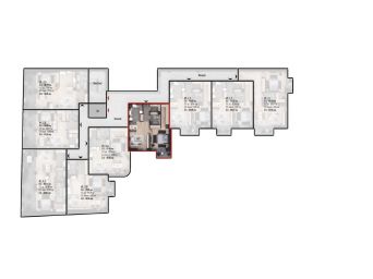 Apartament 2 camere, 73.48mp construiti, etajul 2