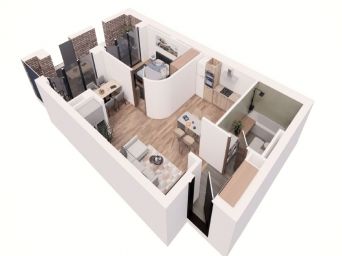 Apartament 2 camere, 88.77mp construiti, etajul 2