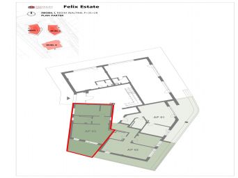 Corp A - 2 camere, parter, S.C. 70.64m.p. + 17.84m.p. terasa, Felix Estate